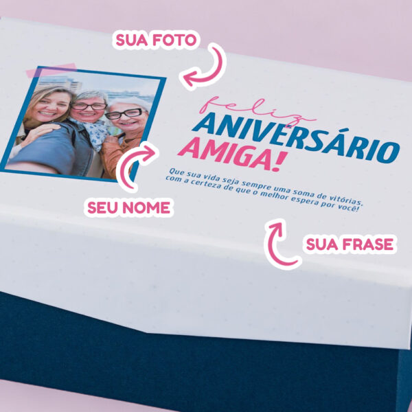 Caixa Surpresa com Cubos que Saltam Feliz Aniversário Amigo - Image 2