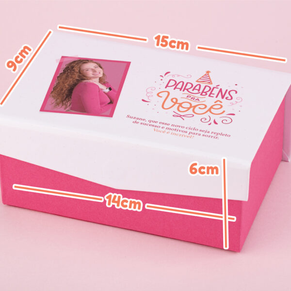 Caixa Surpresa com Cubos que Saltam Parabéns Pra Você Rosa - Image 5